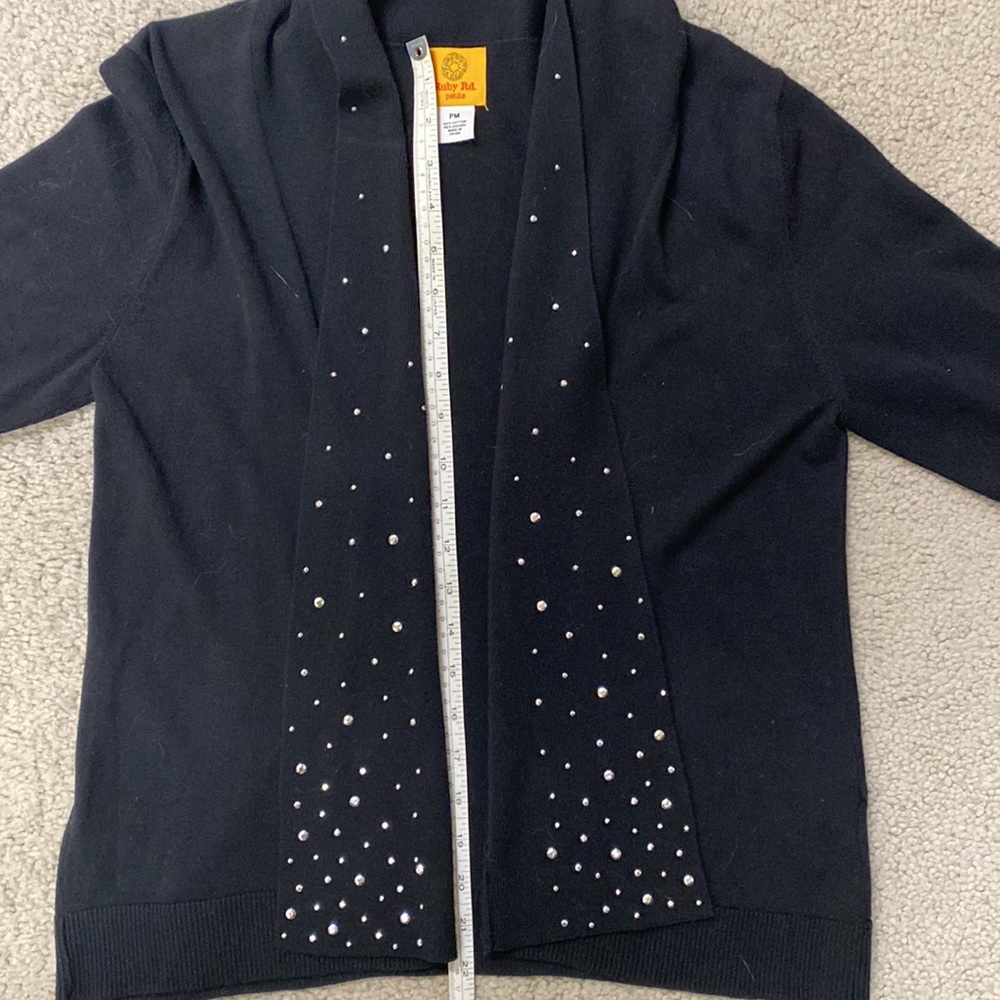 Ruby Rd. black sweater PM - Picture 6 of 7